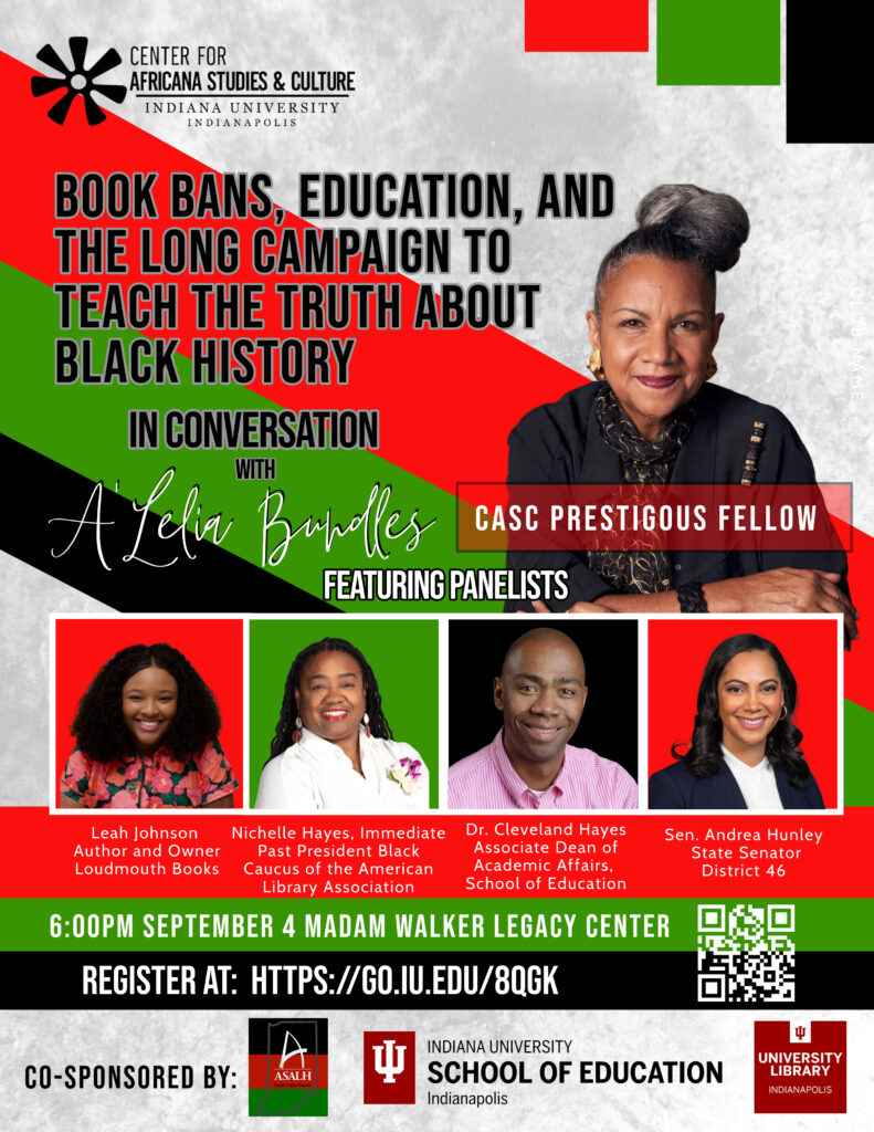 Book Bans discussion at the Madam Walker Legacy Center, Sept. 4, 6 p.m.