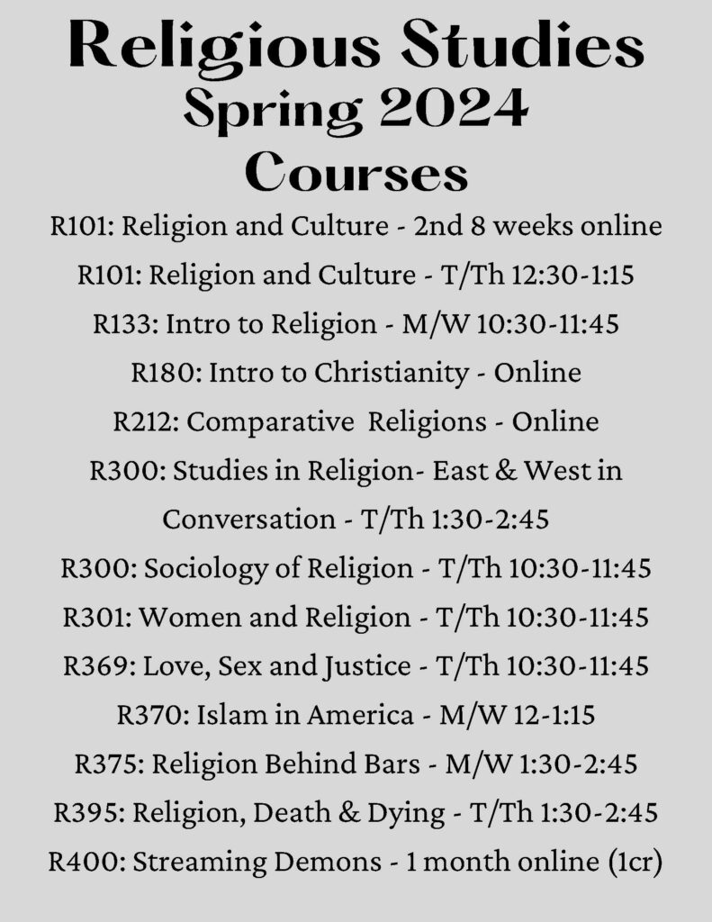 Check out these Spring 2024 course offerings!